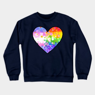 Trans/Rainbow Heart Crewneck Sweatshirt